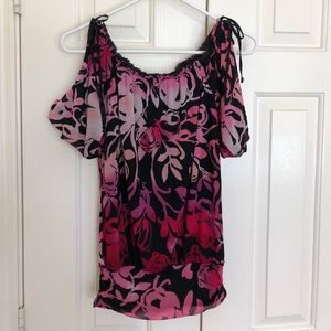 Express cold shoulder top